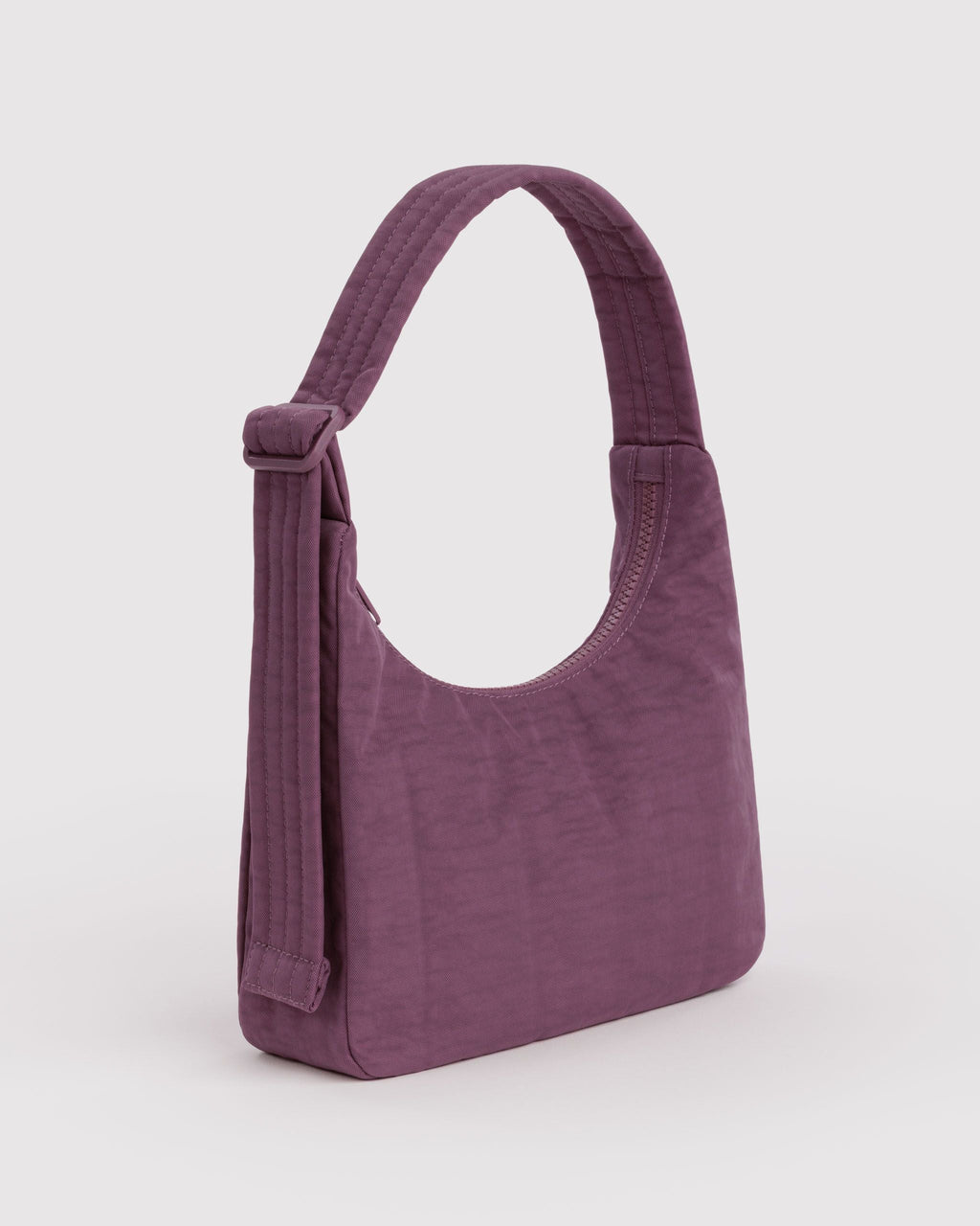 Mini Nylon Shoulder Bag in Wild Plum for Comfortable Crossbody Style