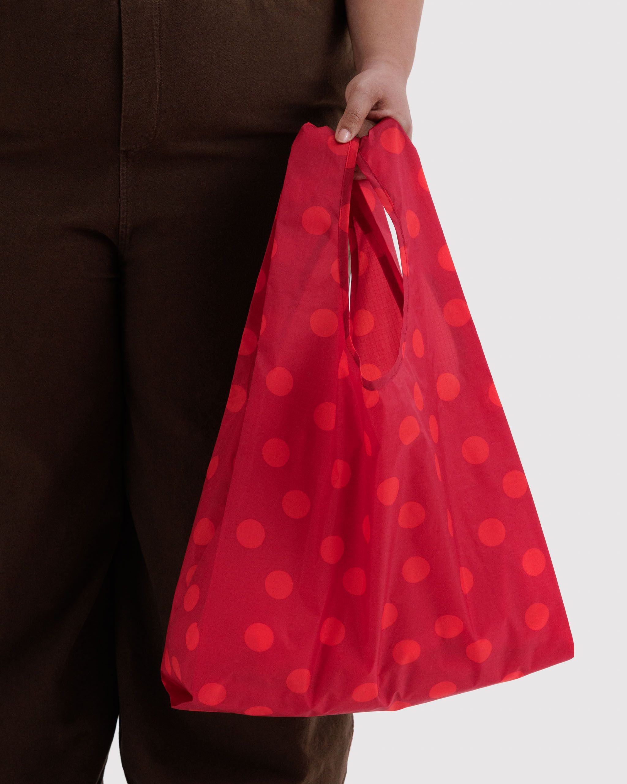 Standard Baggu in Red Polka Dot for Colorful Daily Shopping