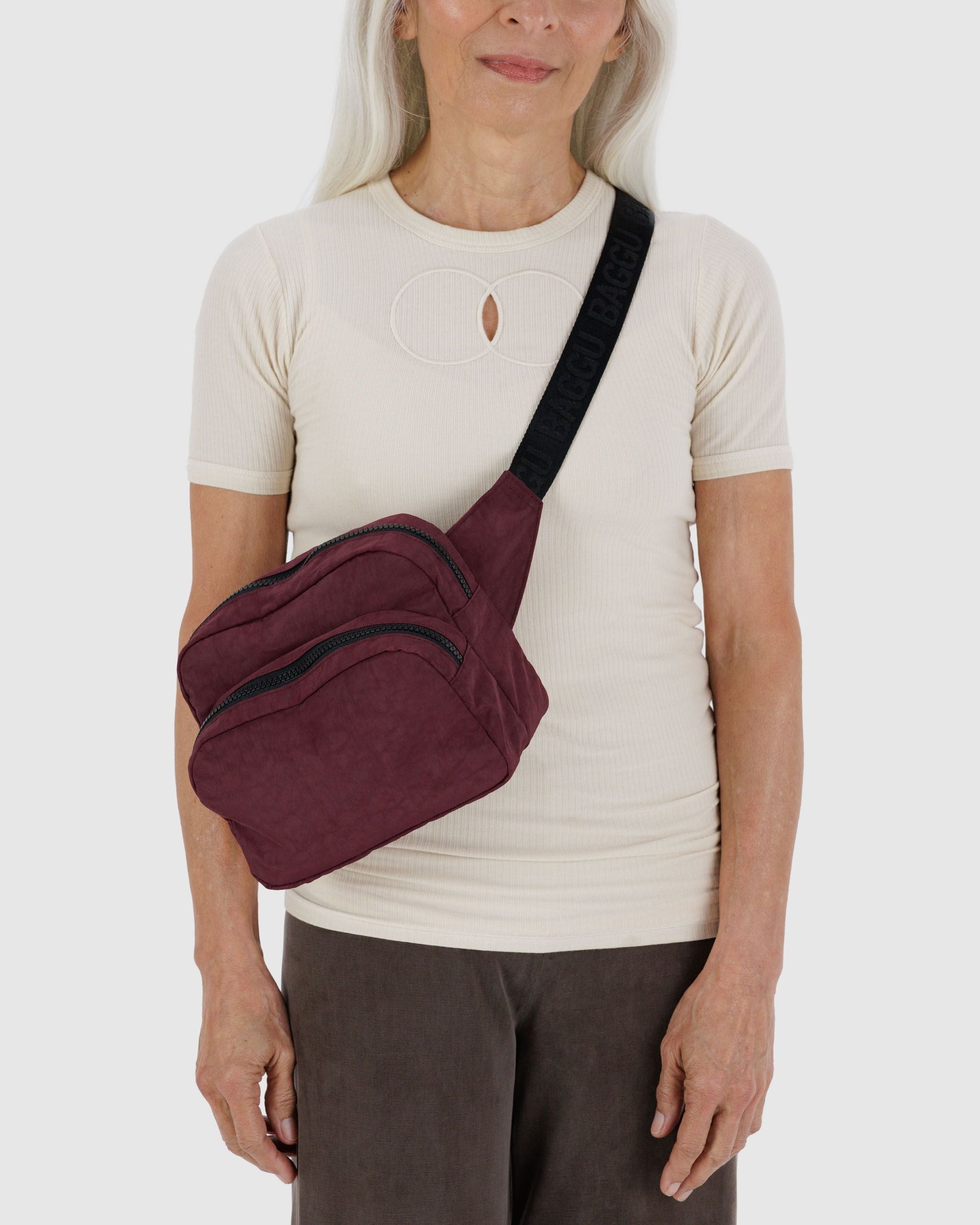 Fanny Pack in Mahogany for Lightweight Everyday Access