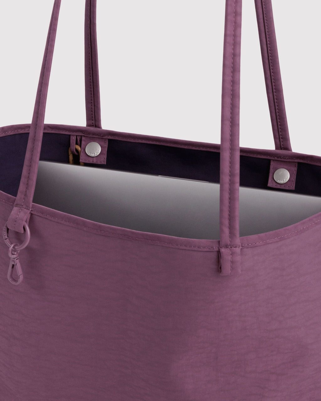 Medium Nylon Reversible Tote in Wild Plum Mix - Practical Use