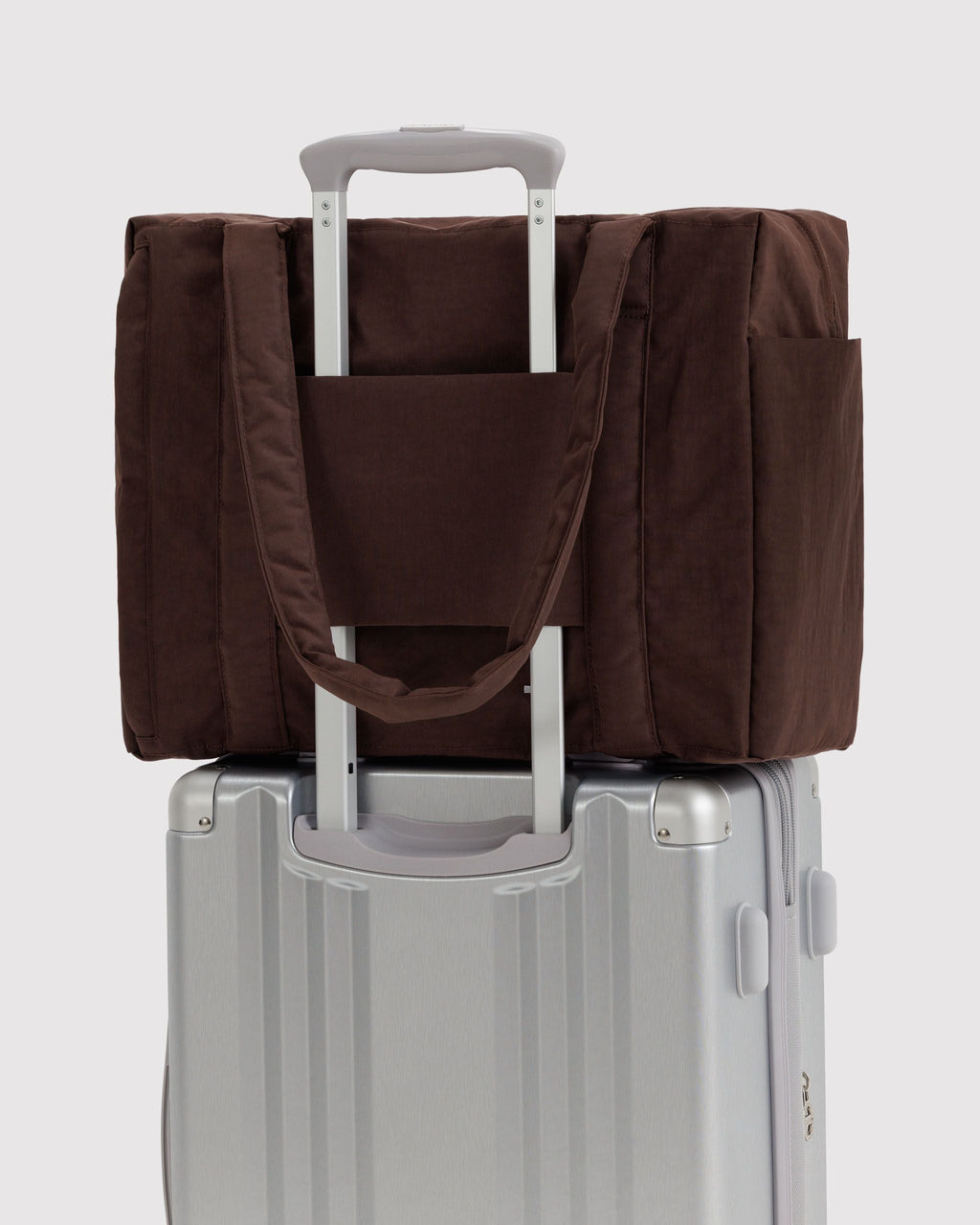 Small Cloud Carry-On in Coffee for Flexible Weekend Travel