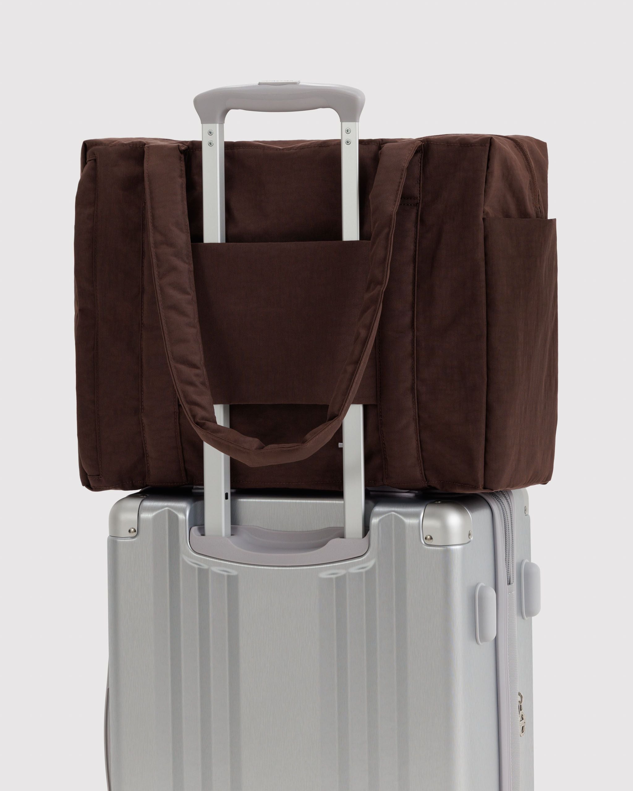 Small Cloud Carry-On in Coffee for Flexible Weekend Travel