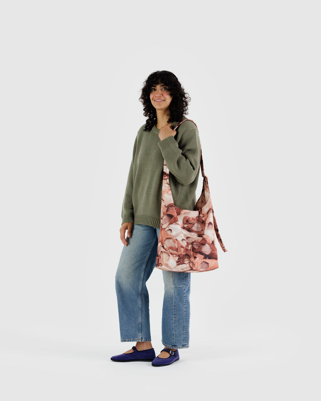 Large Nylon Sling in Pointe Shoe for Comfortable Crossbody Style