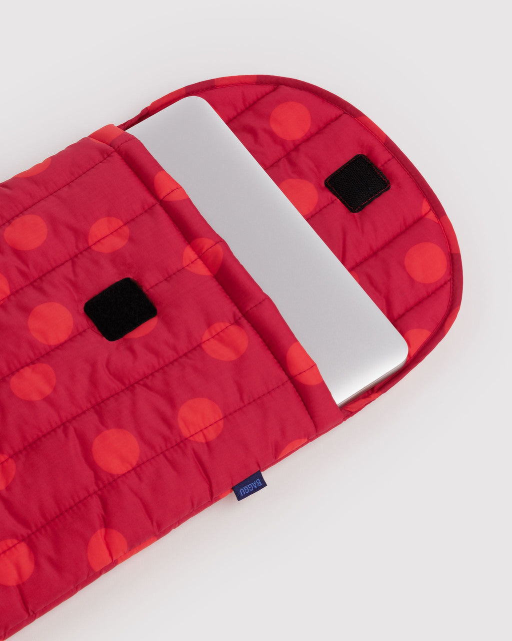 Puffy Laptop Sleeve 16 in Red Polka Dot for Lightweight Device Storage