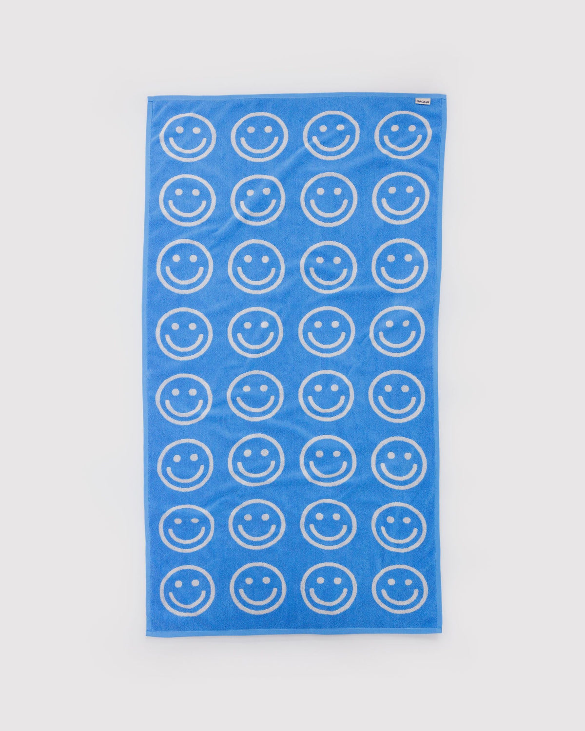 Bath Towel in Sky Blue Happy for Colorful Home Essential