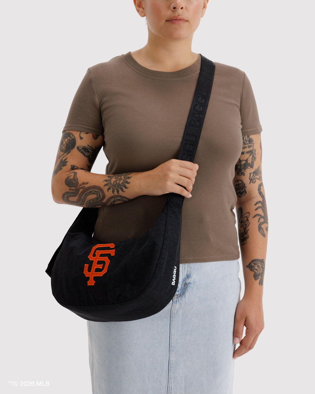 Medium Nylon Crescent Bag in San Francisco GiantsTM - Practical Use