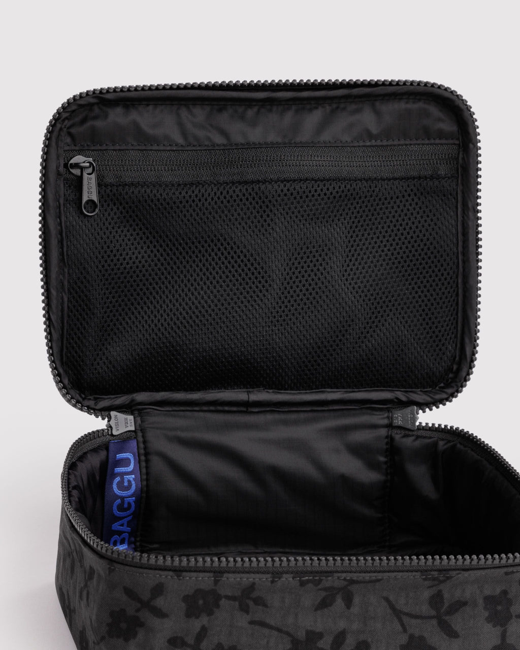 Small Cosmetic Case in Charcoal Ditsy Floral - Practical Use