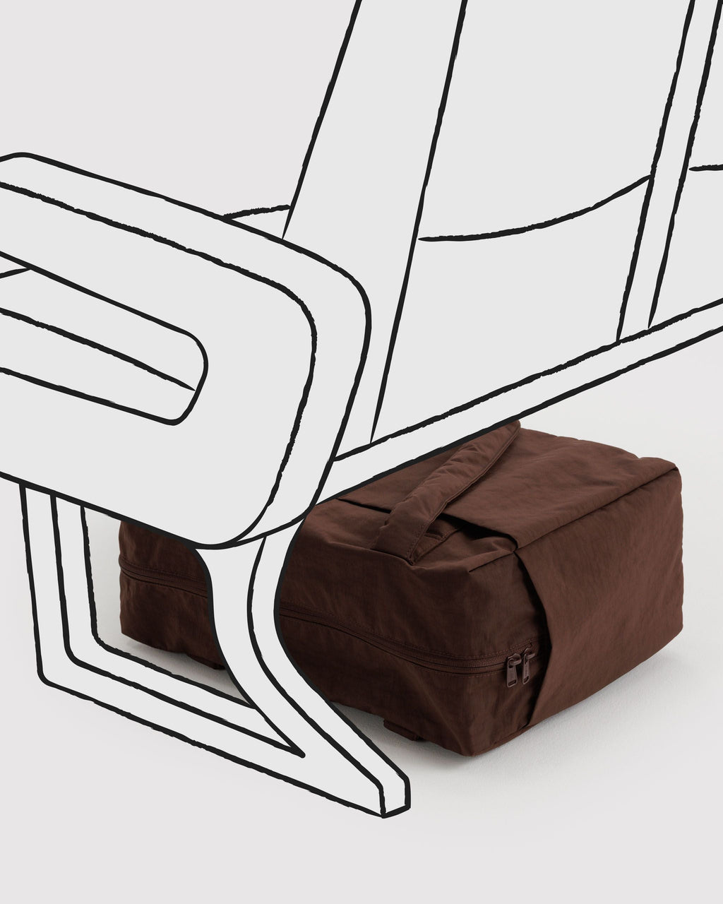 Small Cloud Carry-On in Coffee for Flexible Weekend Travel