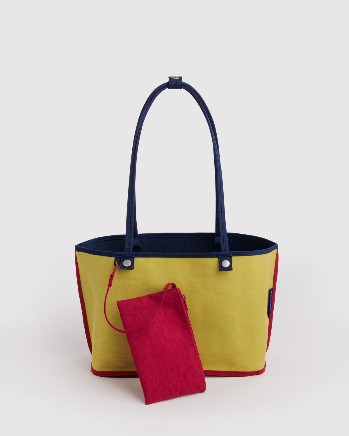 Medium Nylon Reversible Tote in Navy Mix for Spacious Casual Carry