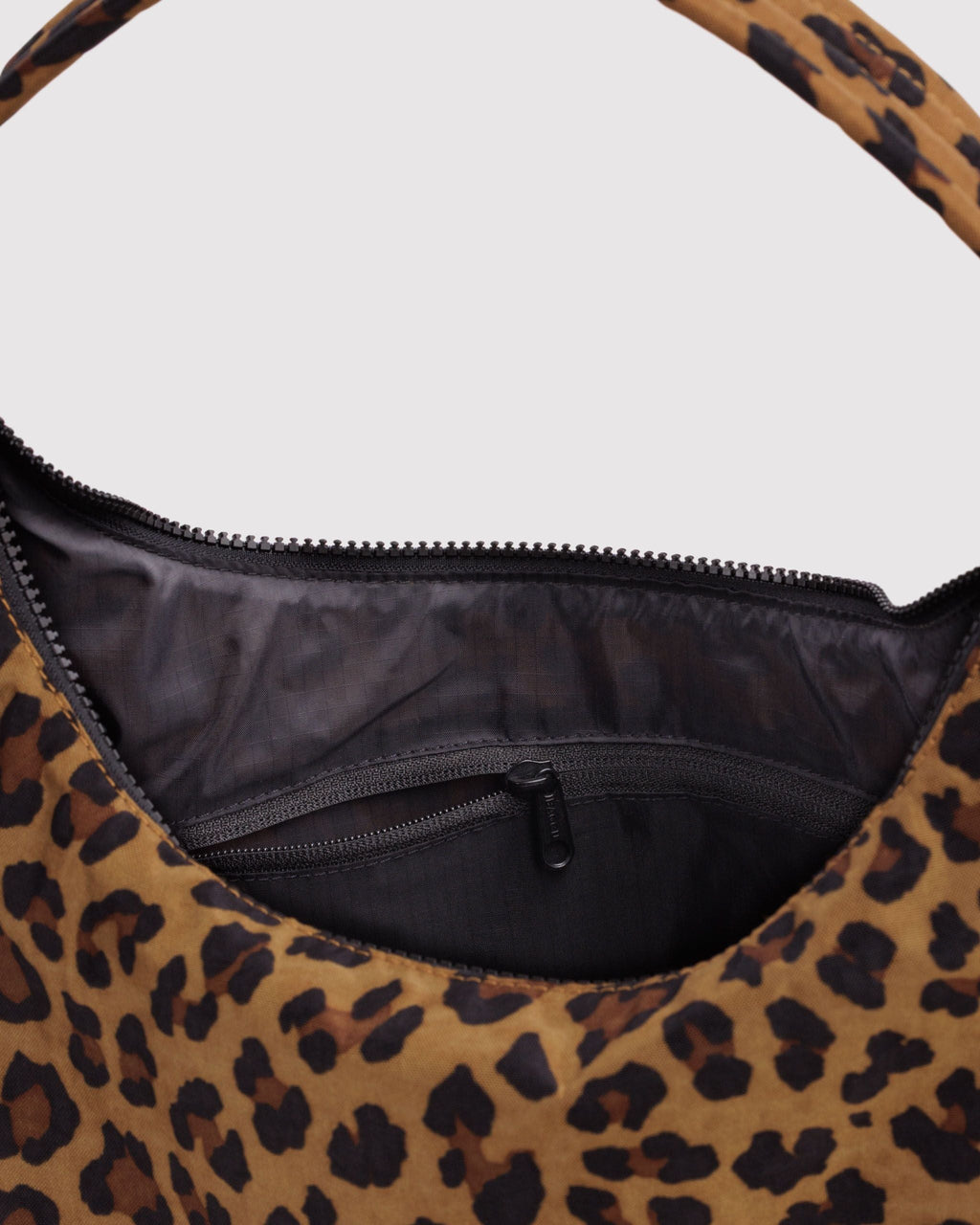 Nylon Shoulder Bag in Leopard for Comfortable Crossbody Style