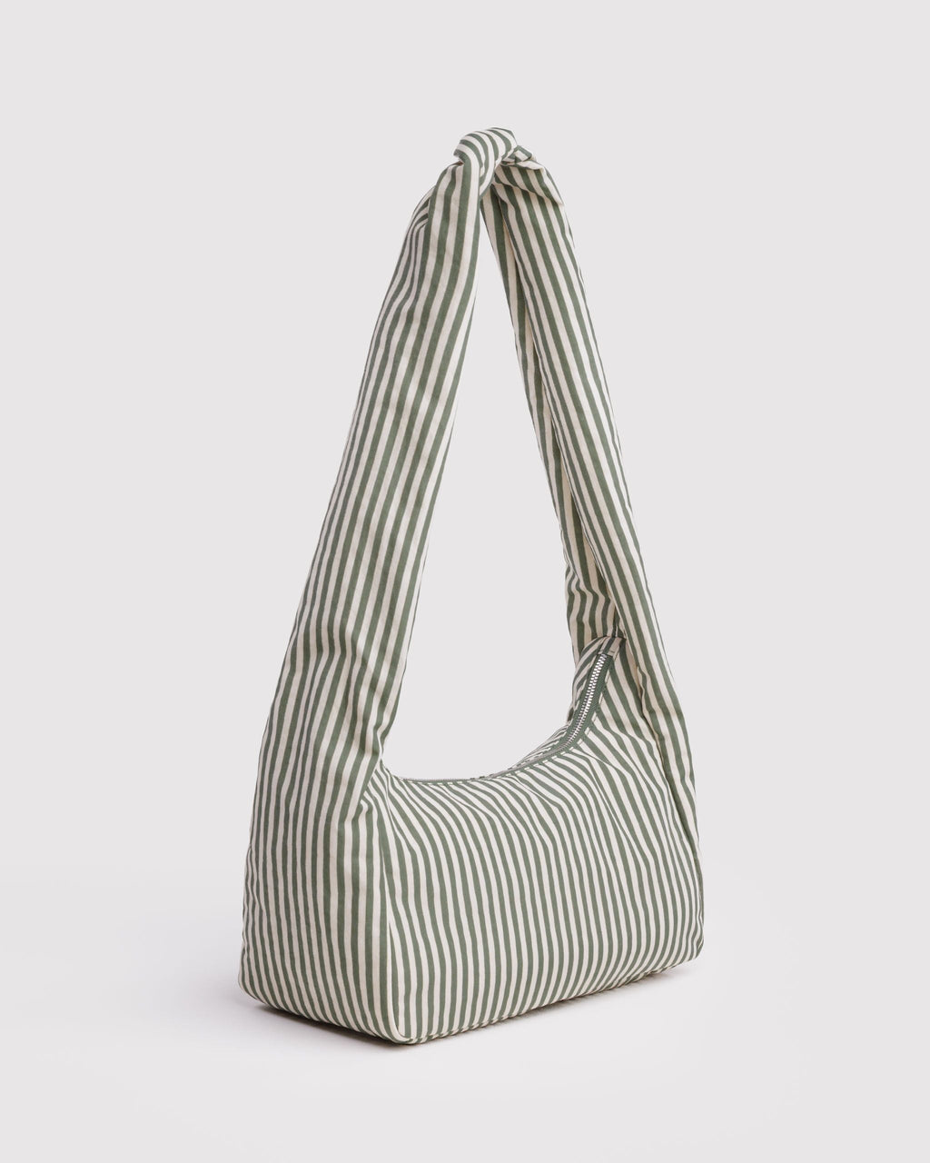 Nylon Meringue Bag in Sage Stripe for Comfortable Crossbody Style