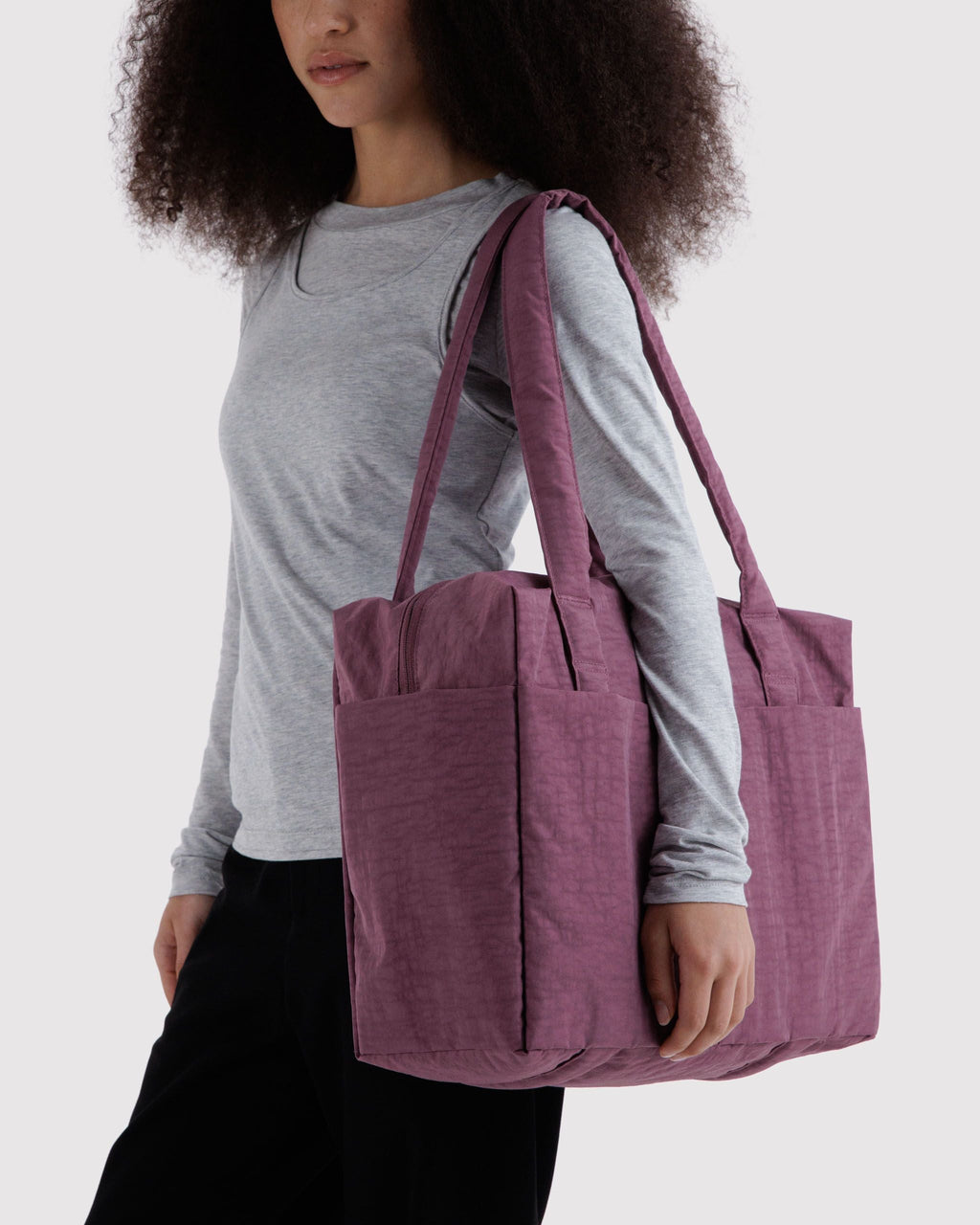 Small Cloud Carry-On in Wild Plum for Flexible Weekend Travel