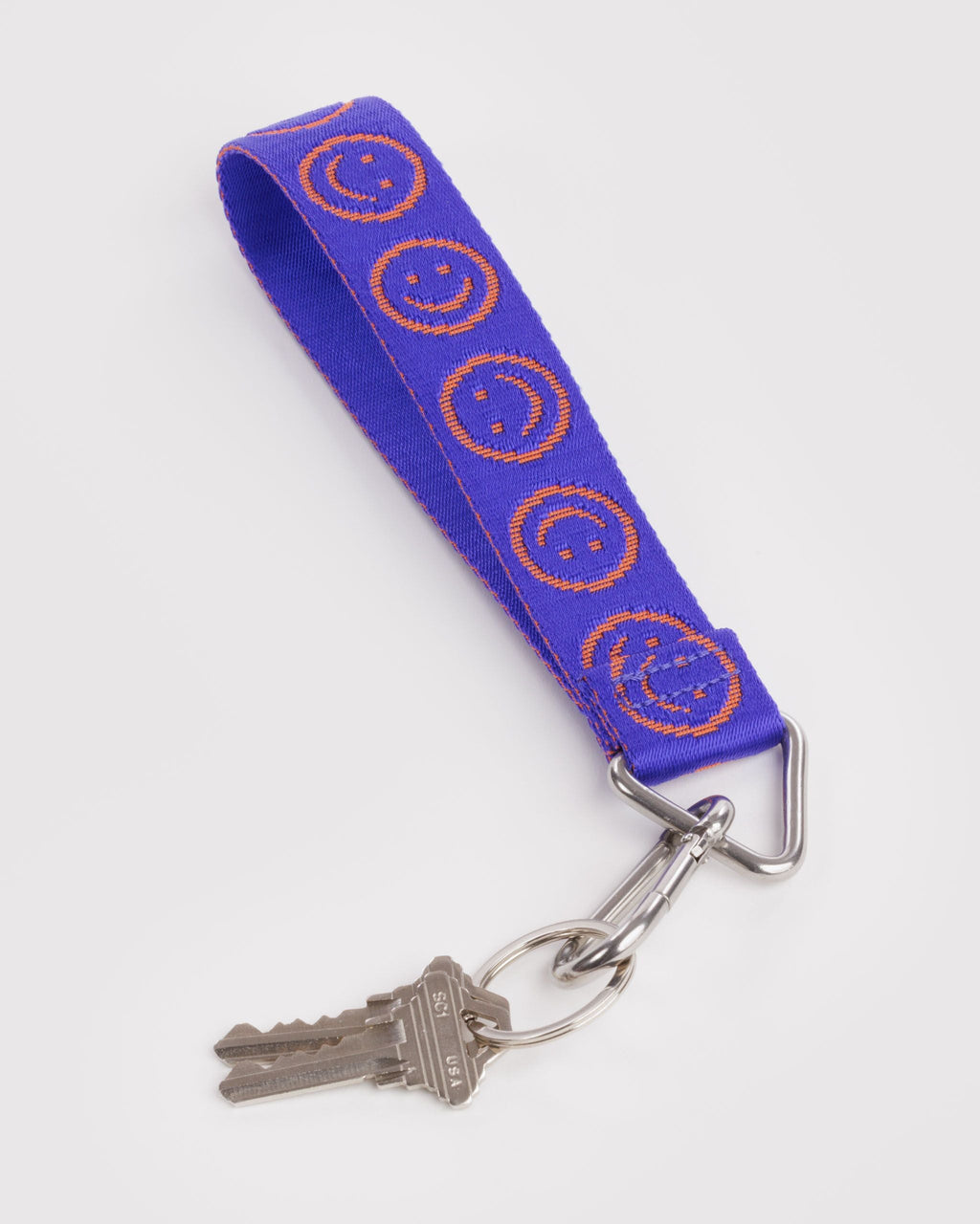 Logo Keychain in Lapis Happy for Fun Personal Accent