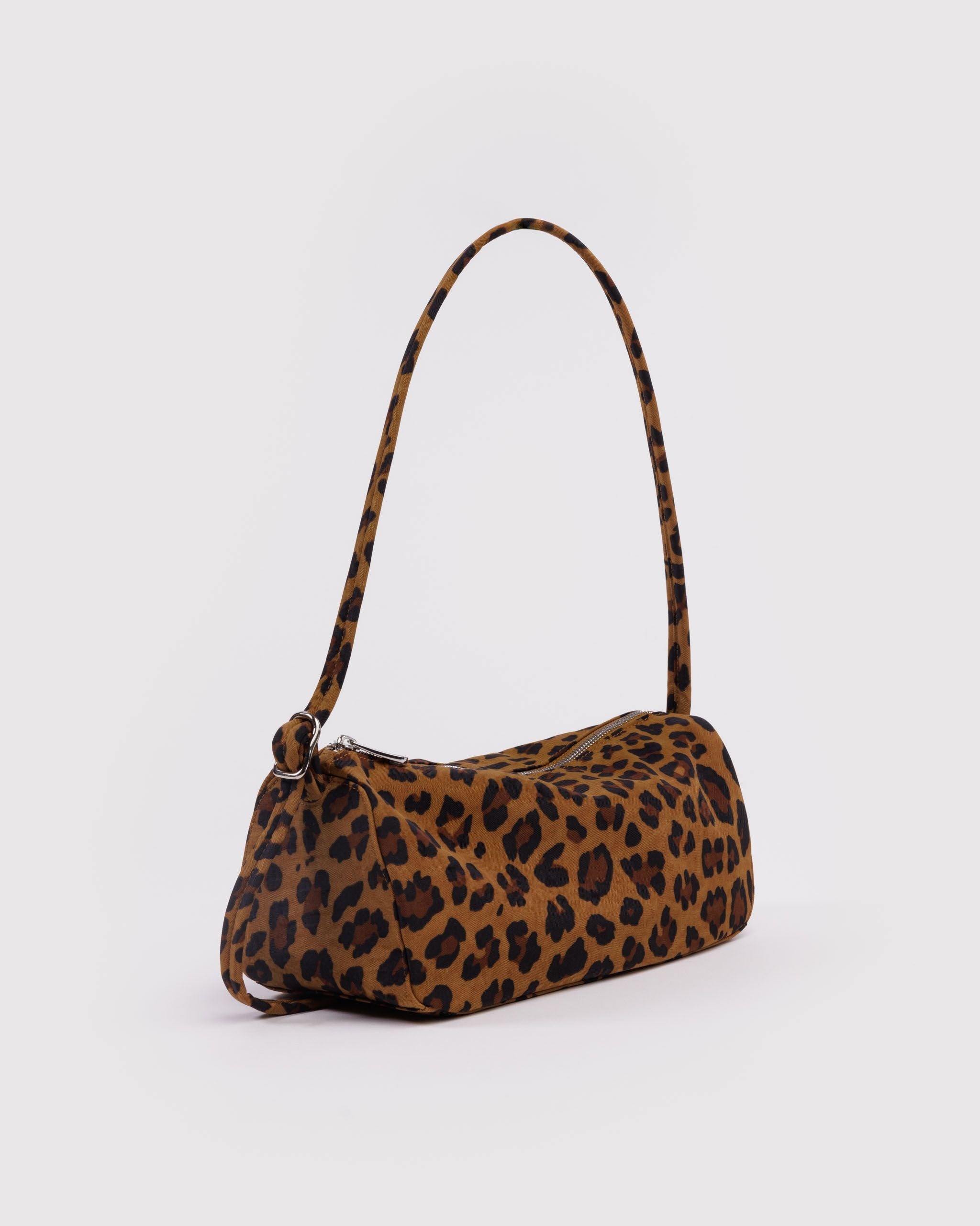 Nylon Loaf Bag in Leopard for Comfortable Crossbody Style