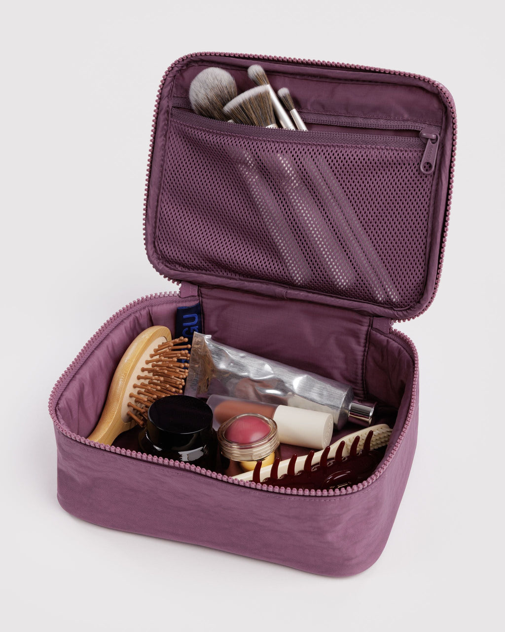 Small Cosmetic Case in Wild Plum for Practical Everyday Organizer