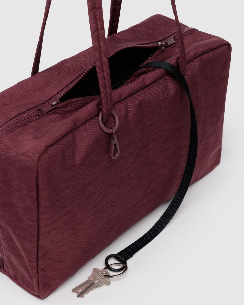 Medium Nylon Bowler Bag - Sale in Mahogany - Practical Use