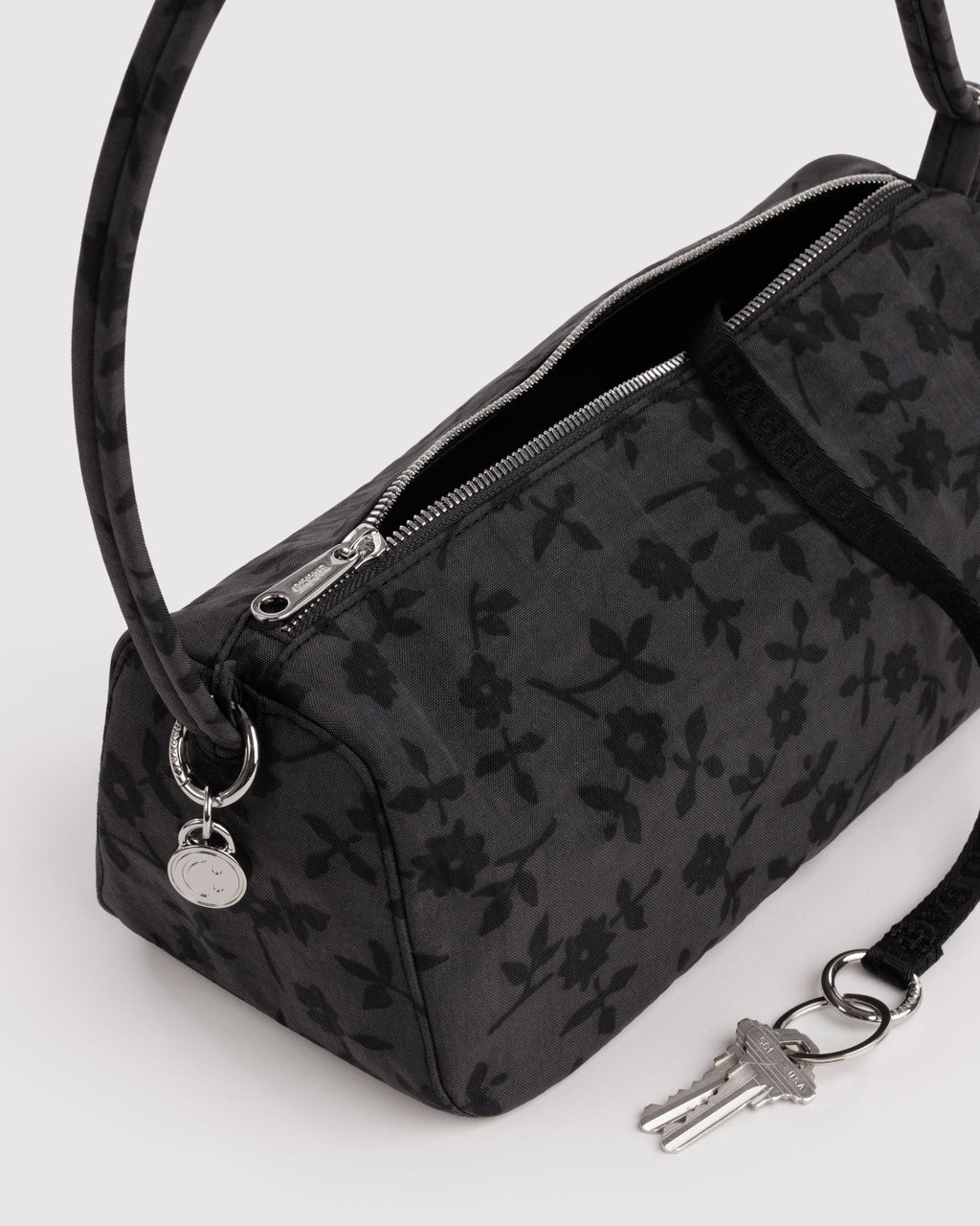 Nylon Loaf Bag in Charcoal Ditsy Floral - Practical Use