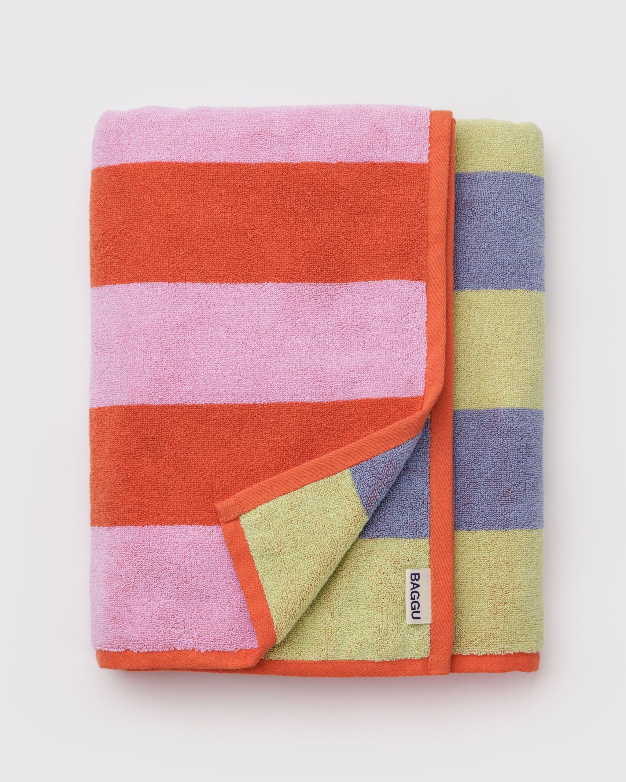 Bath Towel in Pool Stripe for Colorful Home Essential