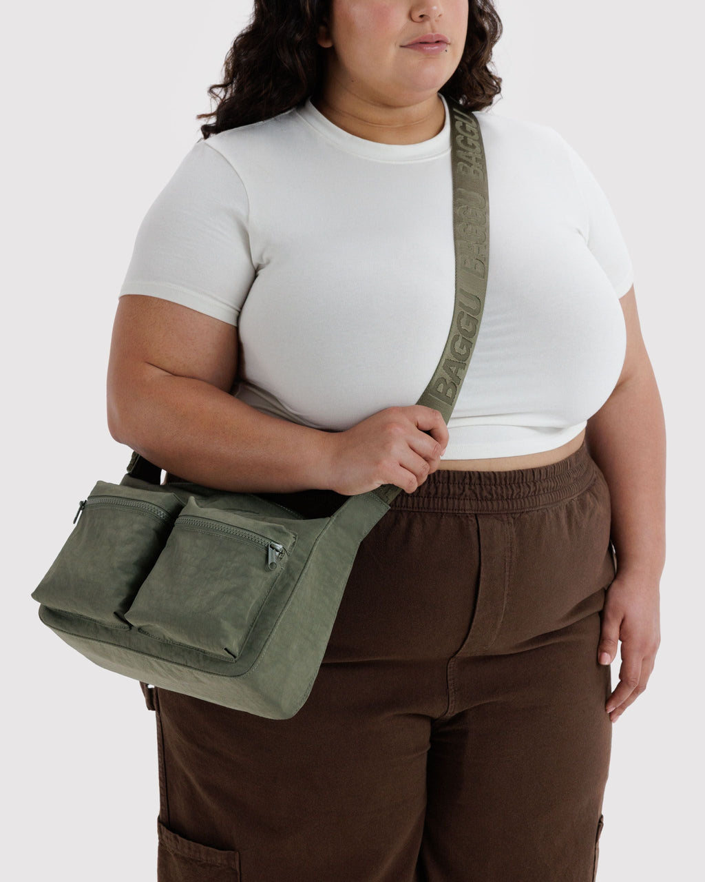 Medium Cargo Crossbody in Caper for Comfortable Crossbody Style