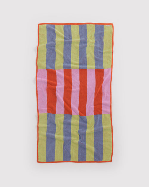 Bath Towel in Pool Stripe for Colorful Home Essential