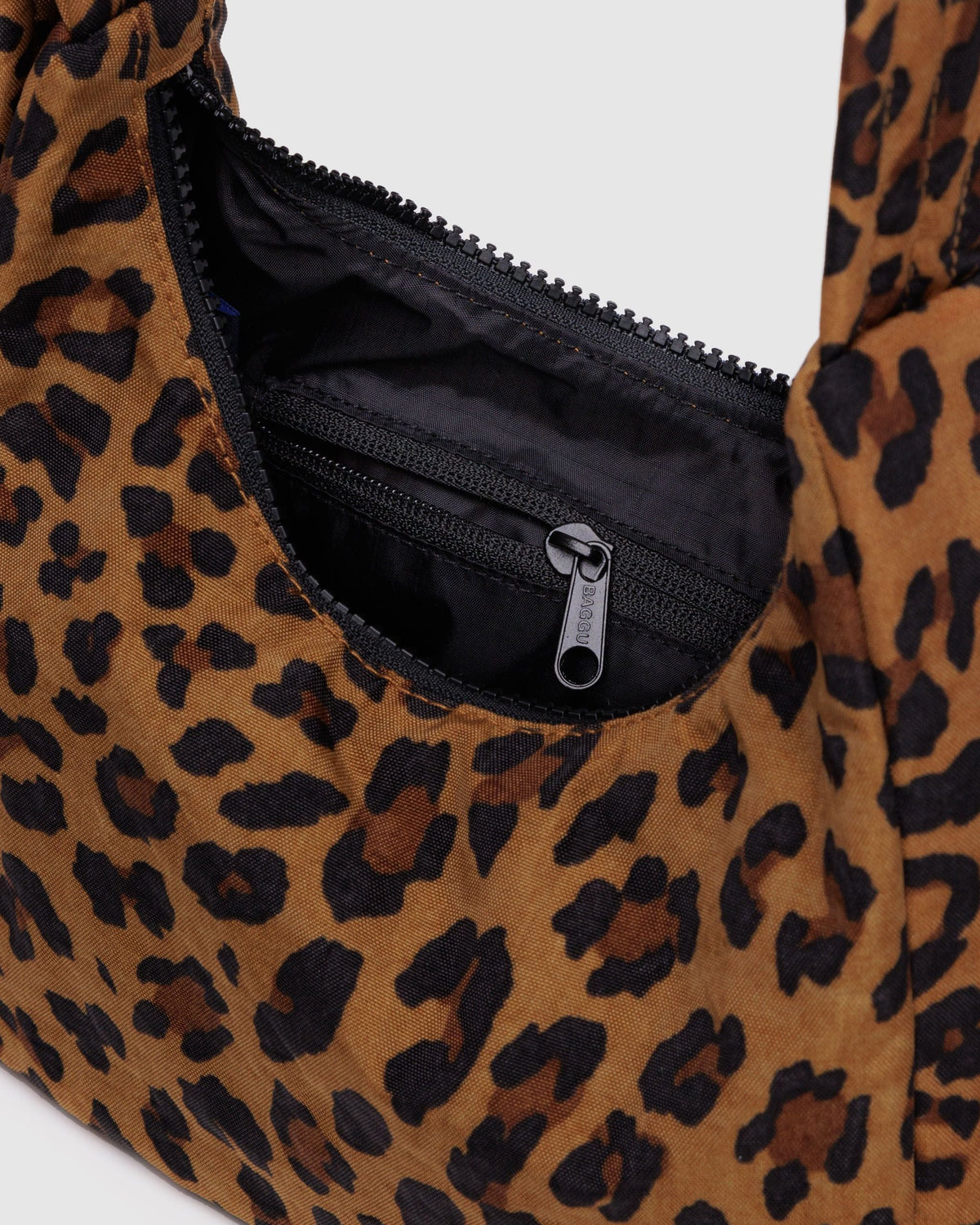 Mini Nylon Shoulder Bag in Leopard for Comfortable Crossbody Style