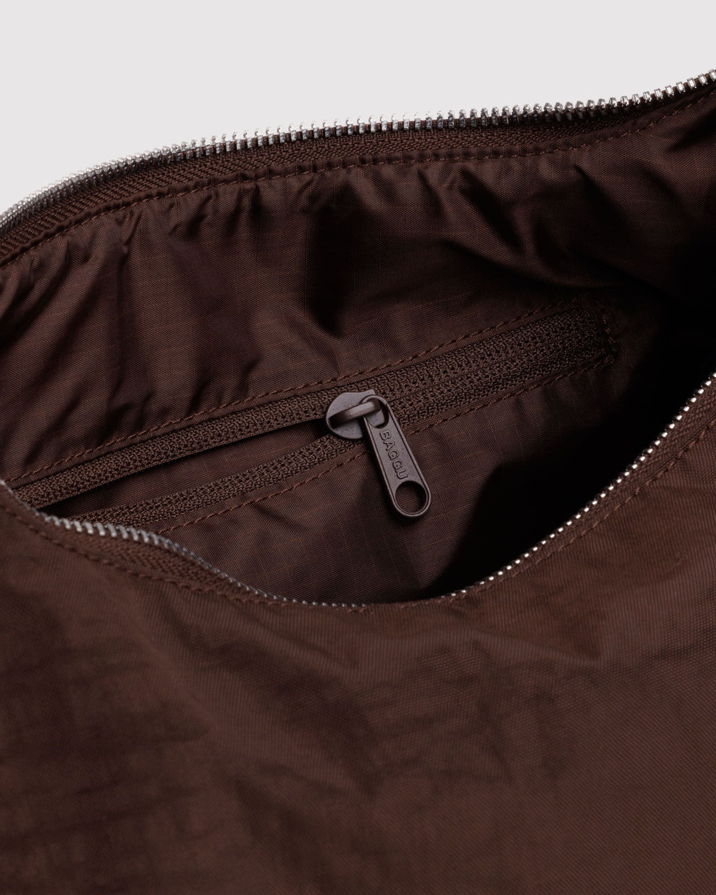 Nylon Meringue Bag in Coffee for Comfortable Crossbody Style