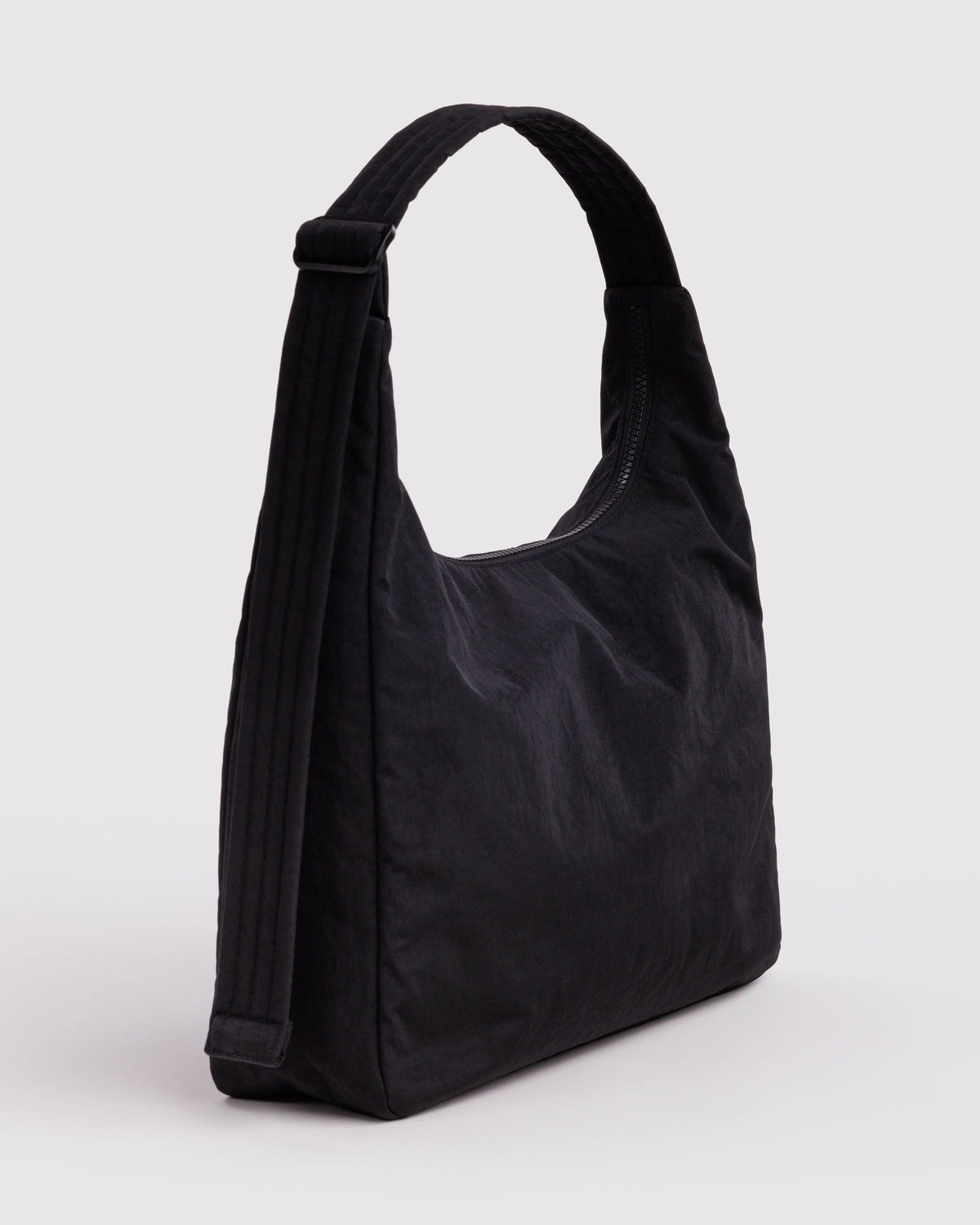 Nylon Shoulder Bag in Black for Comfortable Crossbody Style