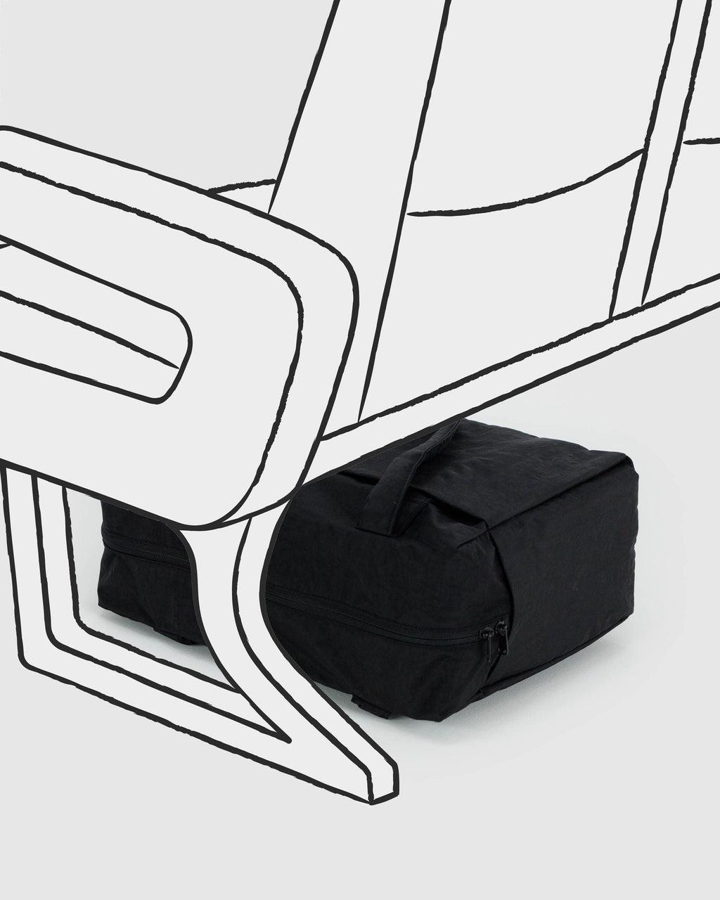 Small Cloud Carry-On in Black for Flexible Weekend Travel