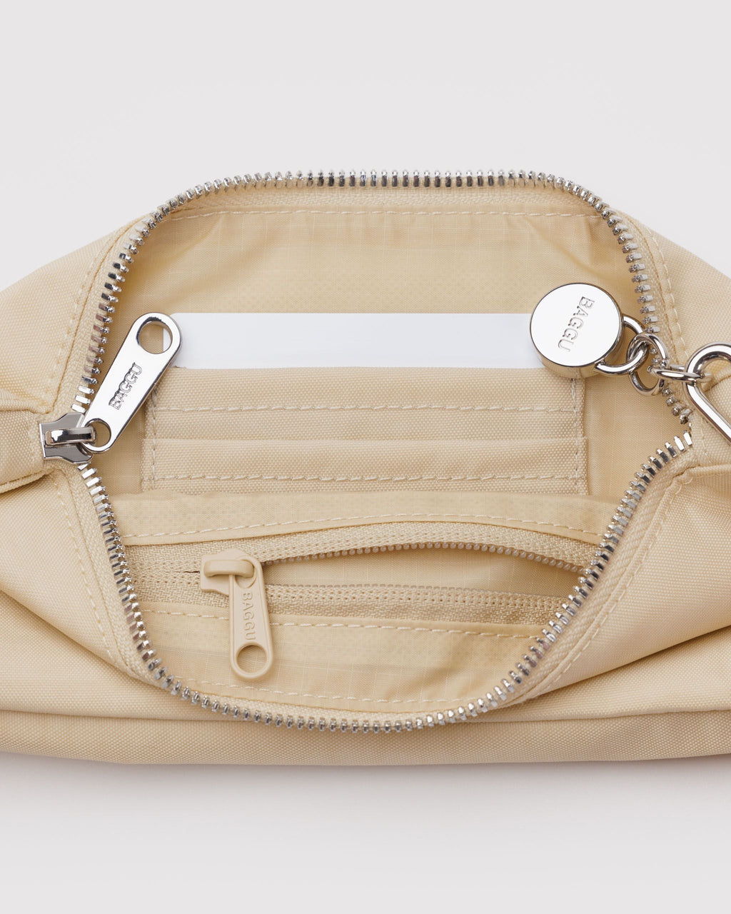 Nylon Pochette - Sale in Custard for Comfortable Crossbody Style