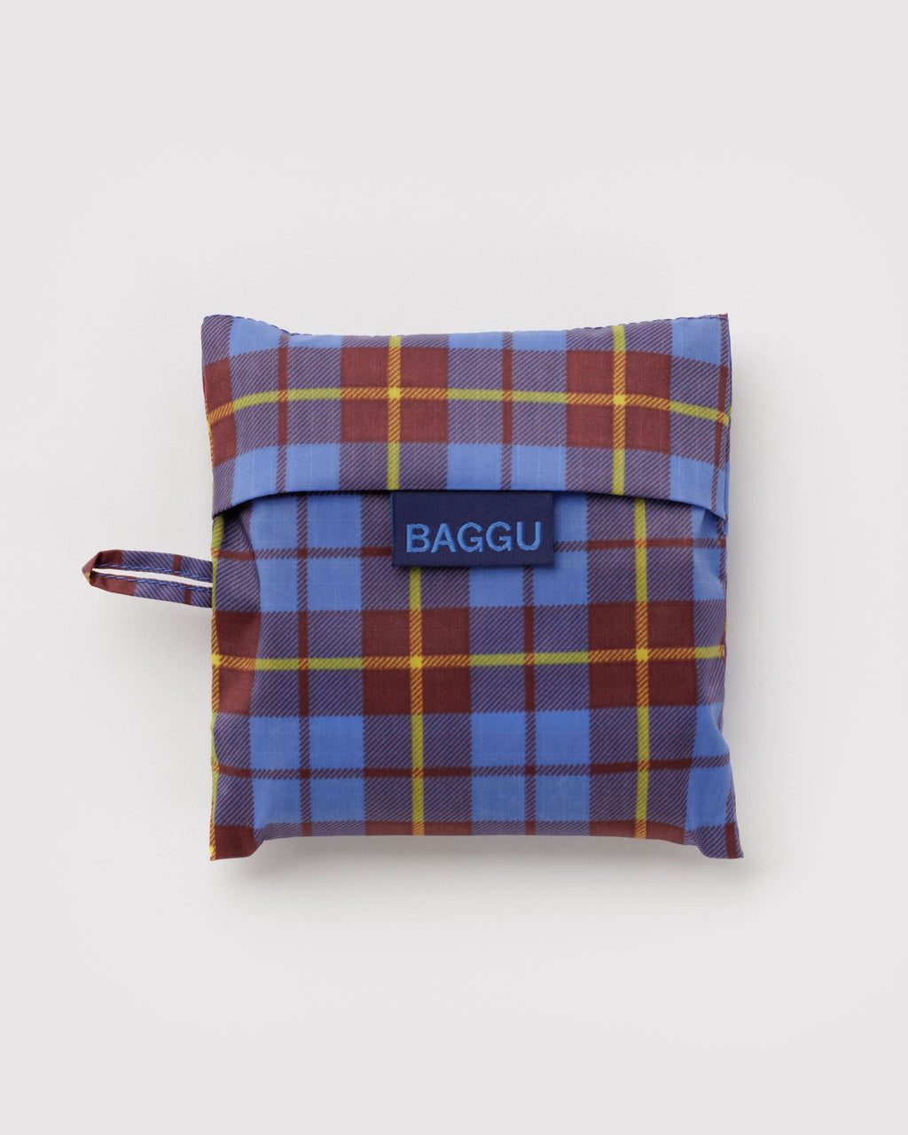 Standard Baggu in Blue Tartan for Colorful Daily Shopping