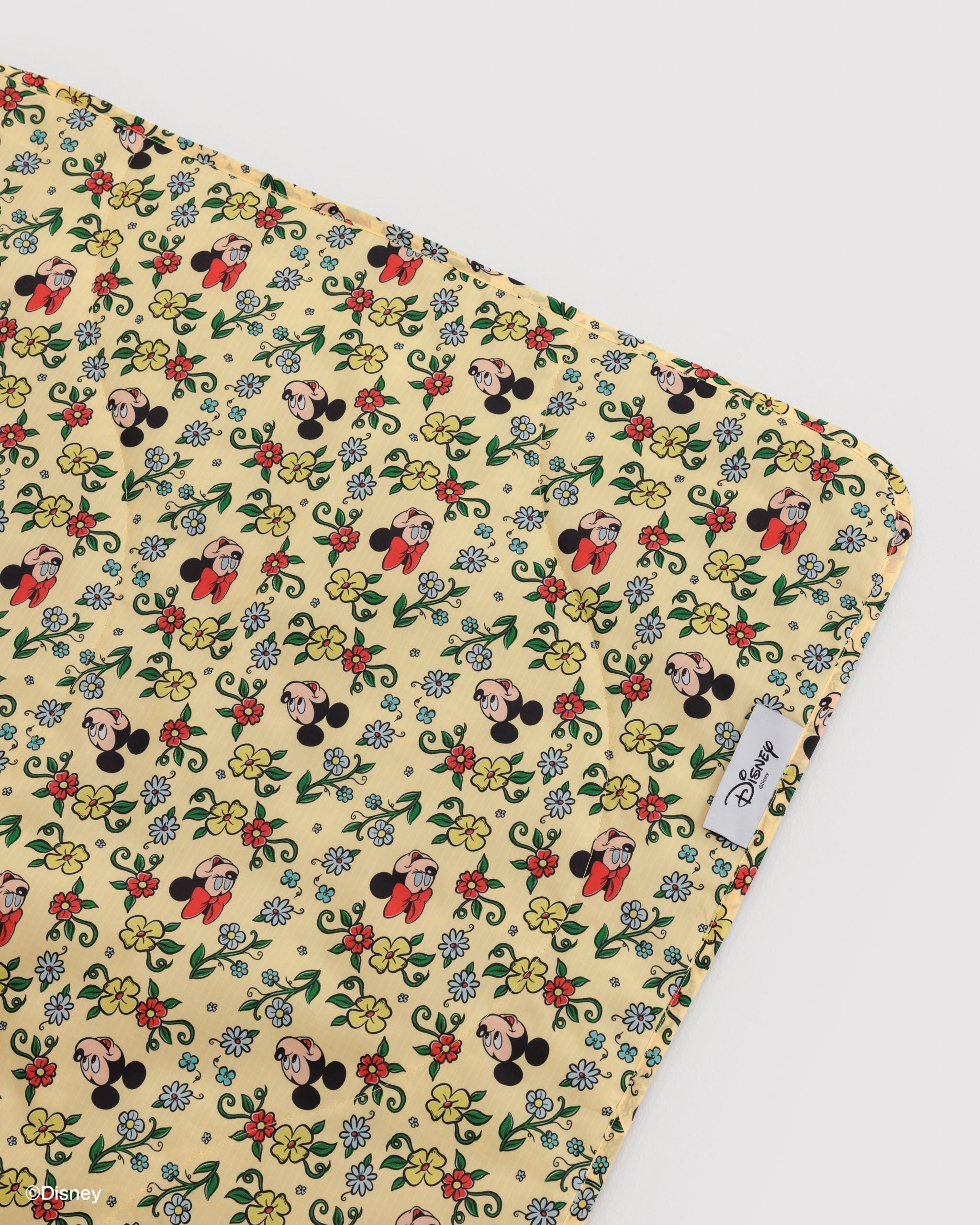 Puffy Picnic Blanket in Storybook Floral for Easy Picnic Essential