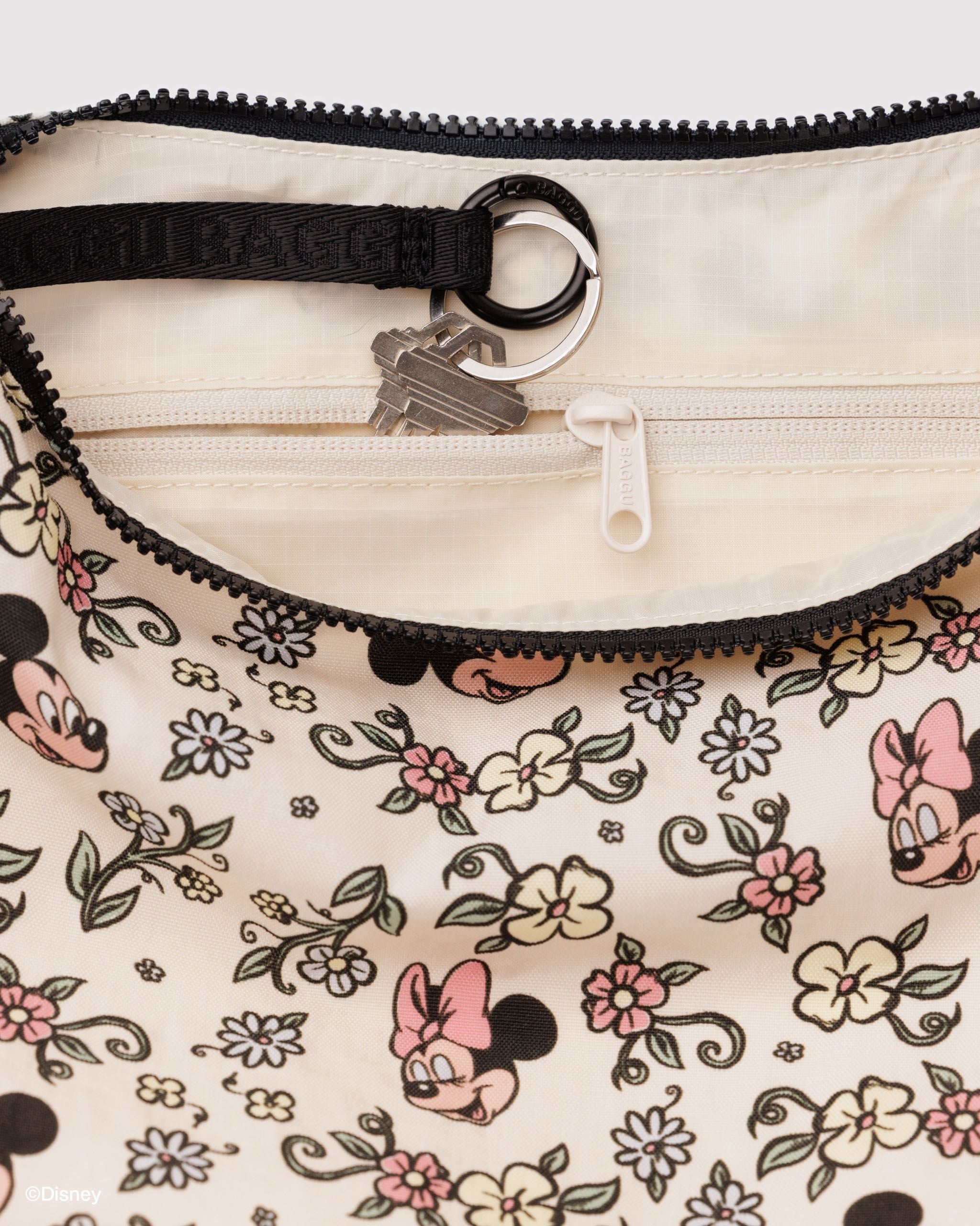Medium Nylon Crescent Bag in Storybook Floral - Practical Use
