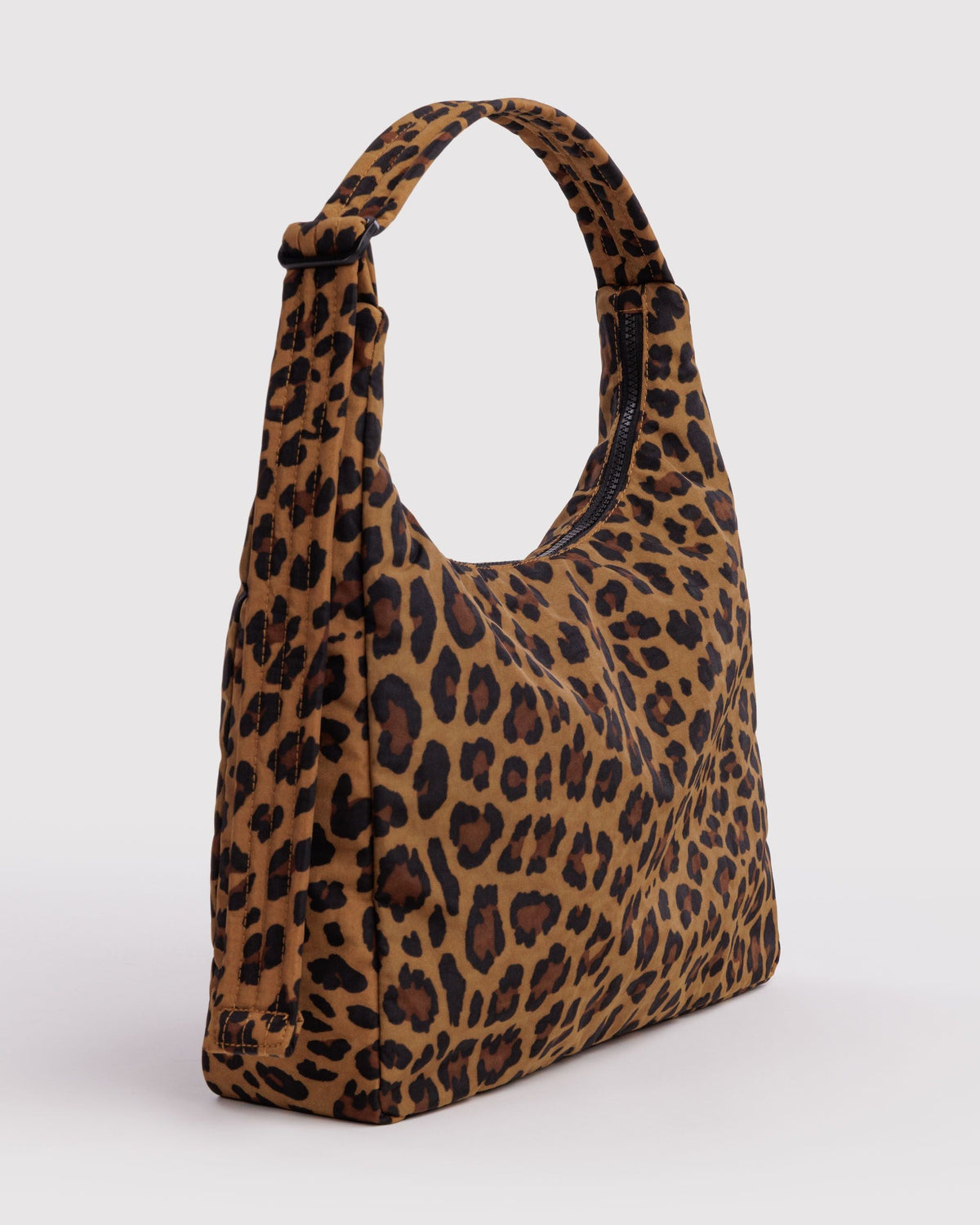 Nylon Shoulder Bag in Leopard for Comfortable Crossbody Style