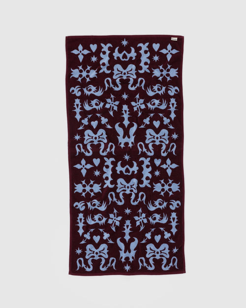 Bath Towel in Western Cut Outs for Colorful Home Essential