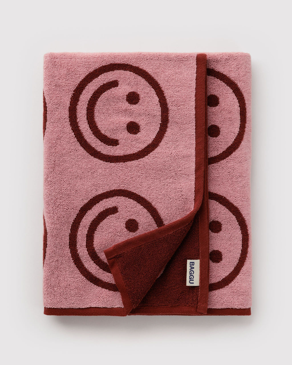Bath Towel in Blush Happy for Colorful Home Essential