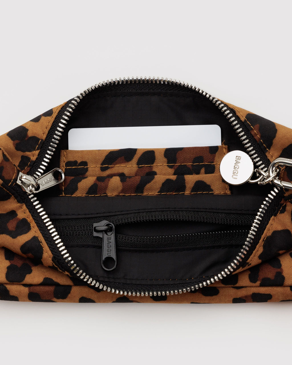 Nylon Pochette in Leopard for Comfortable Crossbody Style