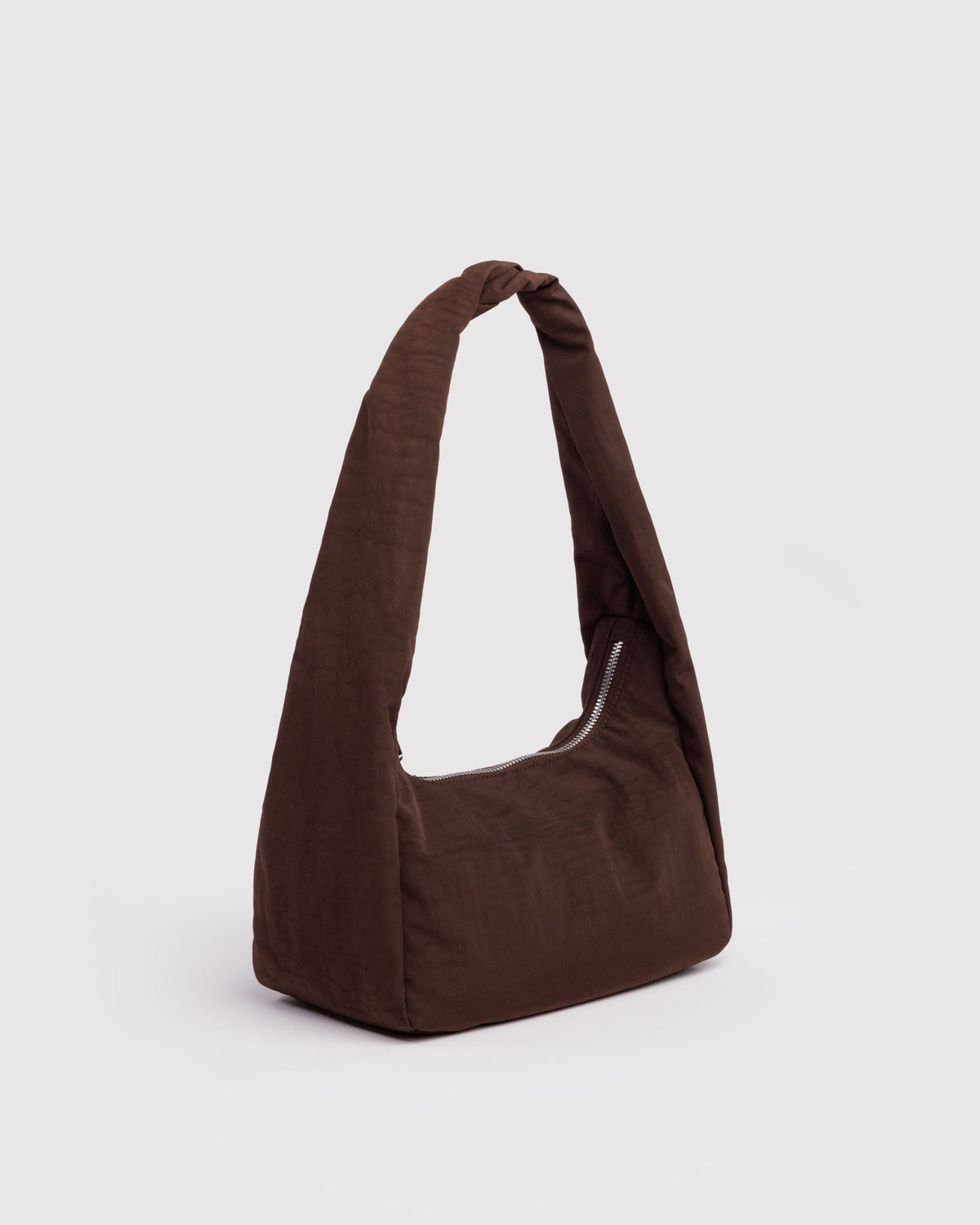 Small Nylon Meringue Bag in Coffee for Comfortable Crossbody Style