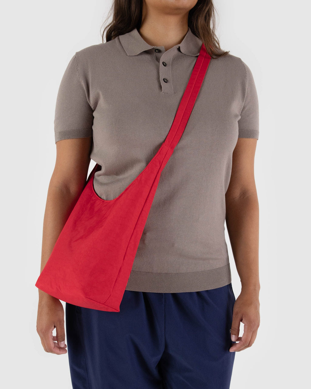 Small Nylon Sling in Candy Apple for Comfortable Crossbody Style