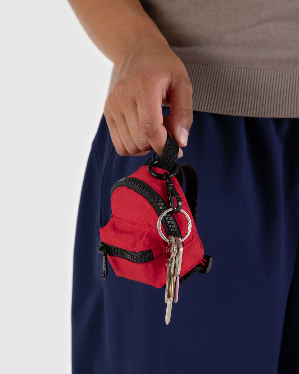 Backpack Charm in Candy Apple for Fun Personal Accent