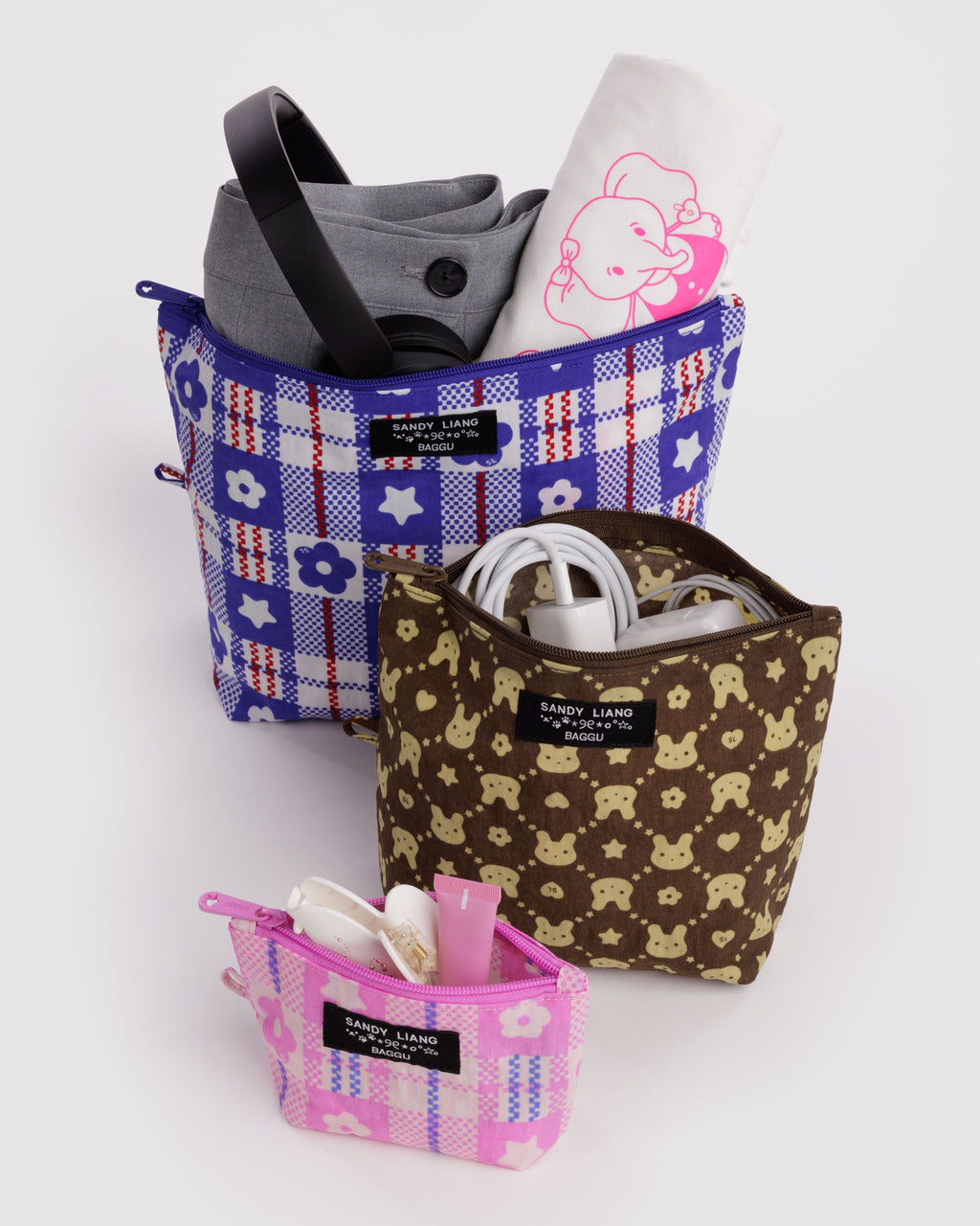 Go Pouch Set in Sandy Liang for Practical Everyday Organizer