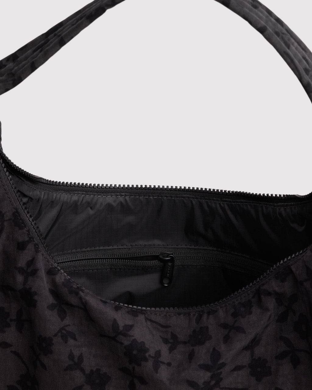 Nylon Shoulder Bag in Charcoal Ditsy Floral - Practical Use