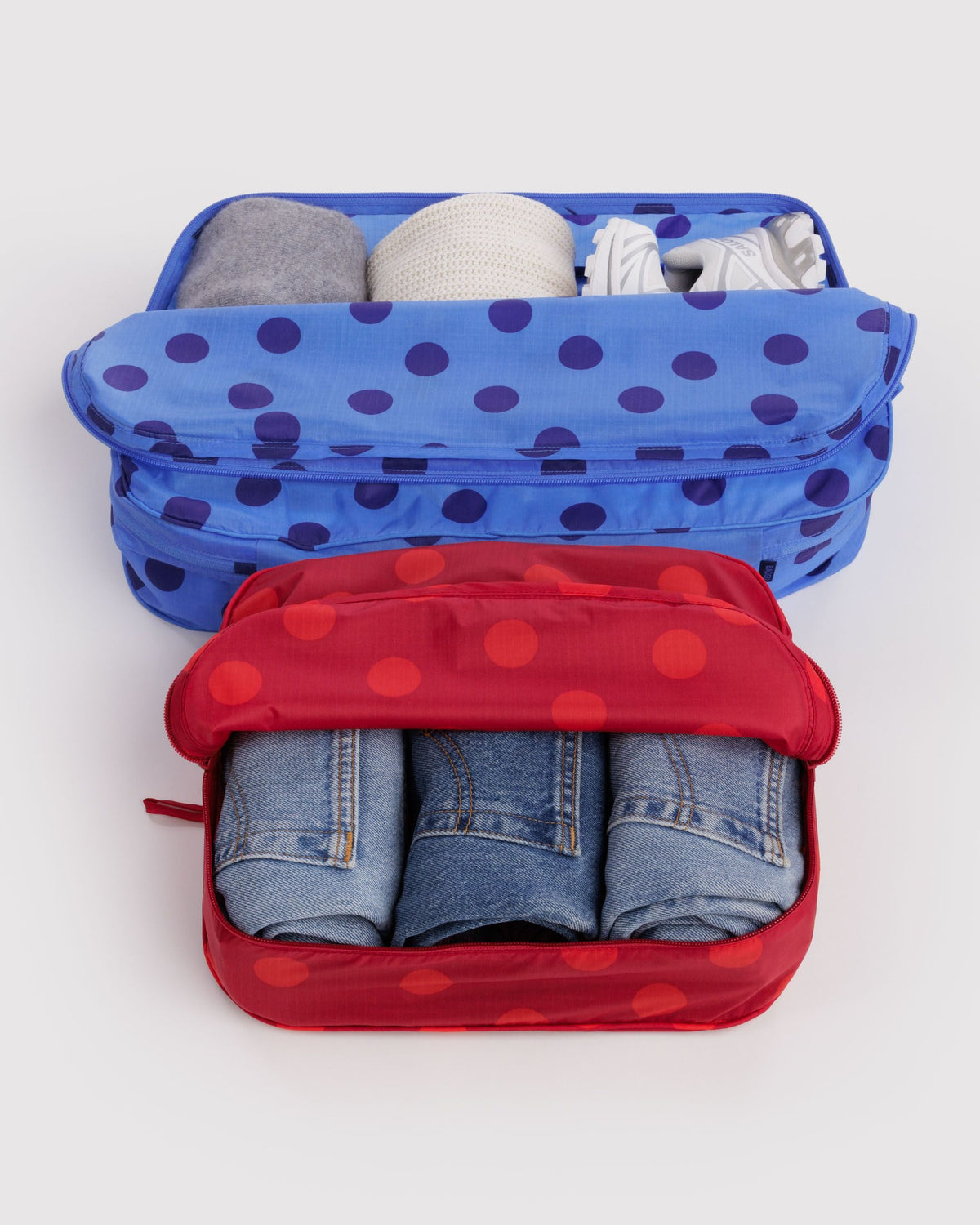 Large Packing Cube Set in Polka Dot Mix - Practical Use