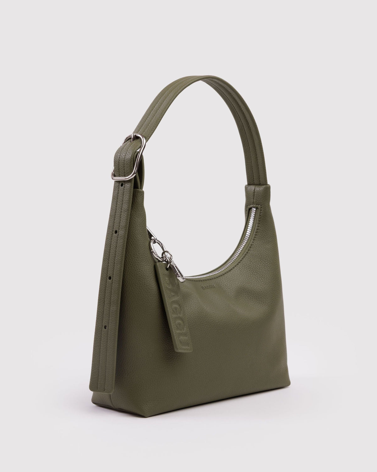 Mini Recycled Leather Shoulder Bag in Loden - Practical Use
