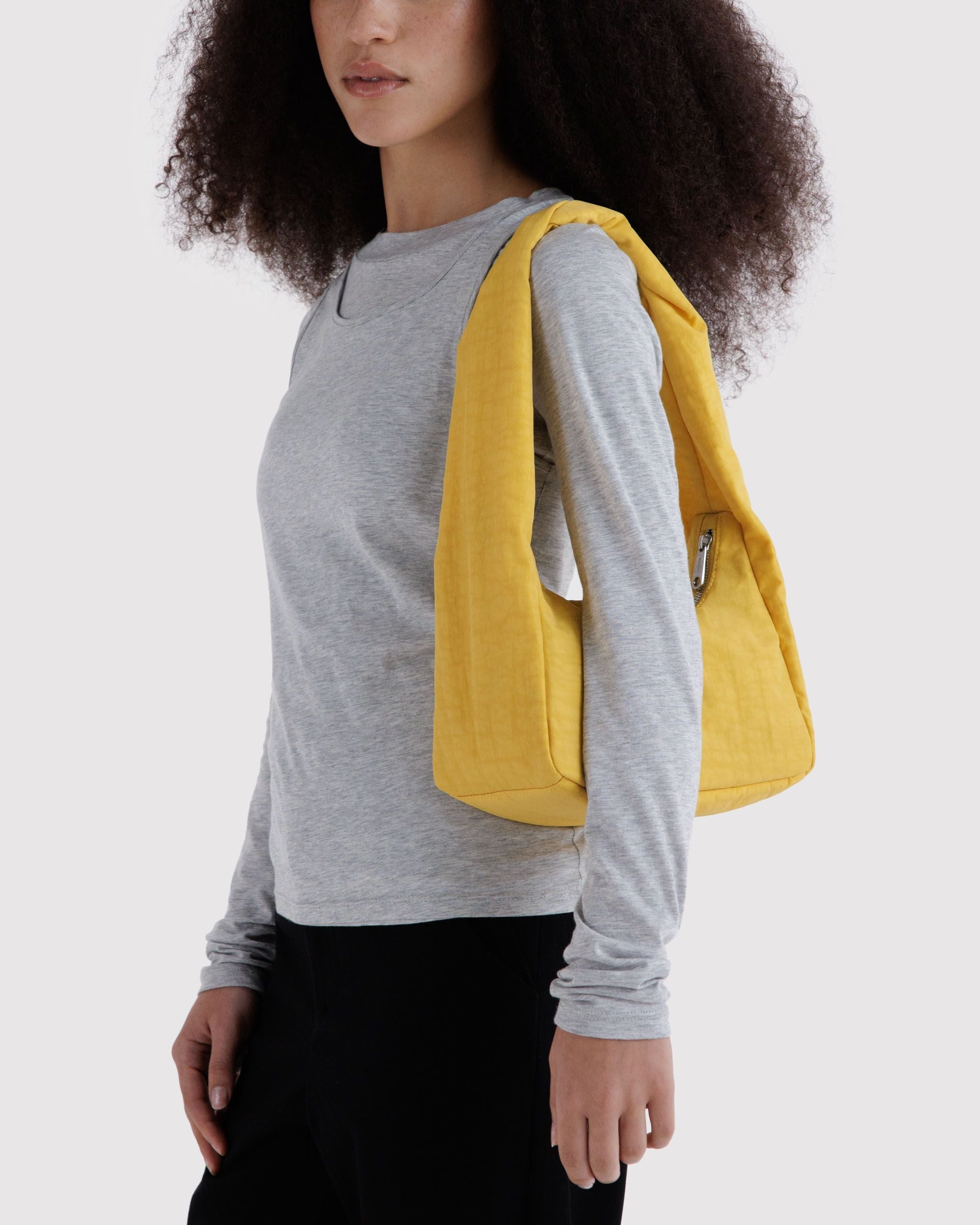 Small Nylon Meringue Bag in Sunflower for Comfortable Crossbody Style