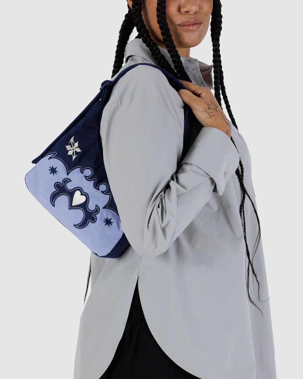 Mini Nylon Shoulder Bag - Sale in Western Applique - Practical Use
