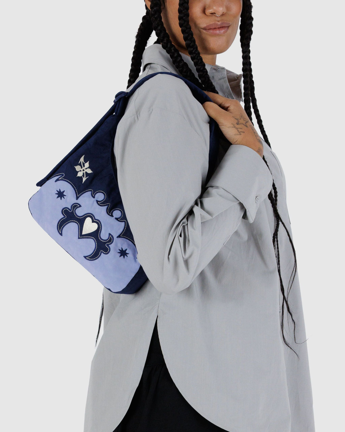 Mini Nylon Shoulder Bag - Sale in Western Applique - Practical Use