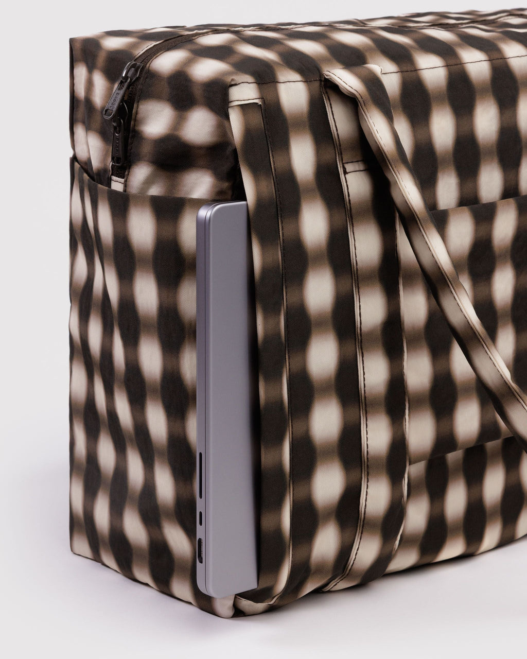 Small Cloud Carry-On in Blurred Gingham Brown - Practical Use