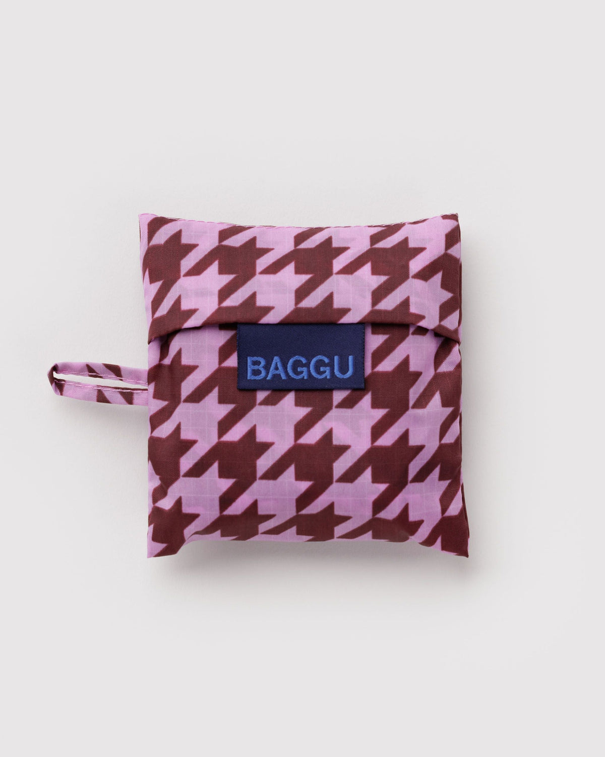Baby Baggu in Pink Houndstooth for Colorful Daily Shopping