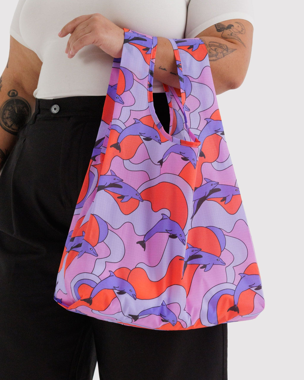 Standard Baggu in Dolphins for Colorful Daily Shopping