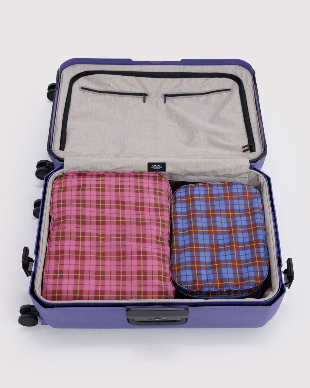 Large Packing Cube Set in Check Mix for Practical Everyday Organizer